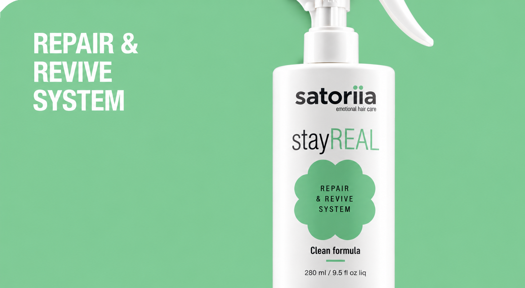 Satoriia current product packaging and product introduction.