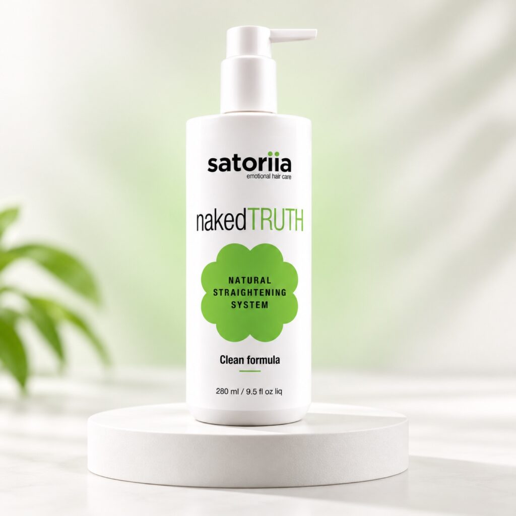 Satoriia nakedTRUTH in current English packaging — studio product display.