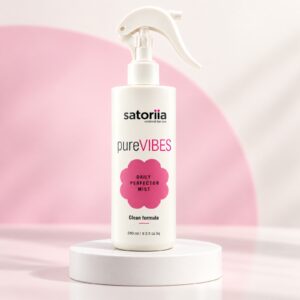 Satoriia pureVIBES in current English packaging — studio product display.