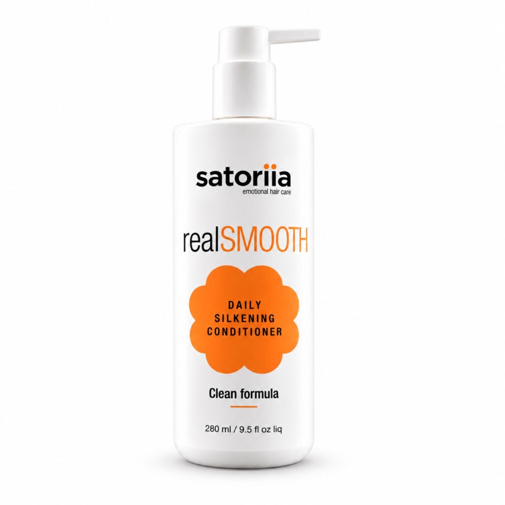 Satoriia realSMOOTH in current English packaging — white-background product view.